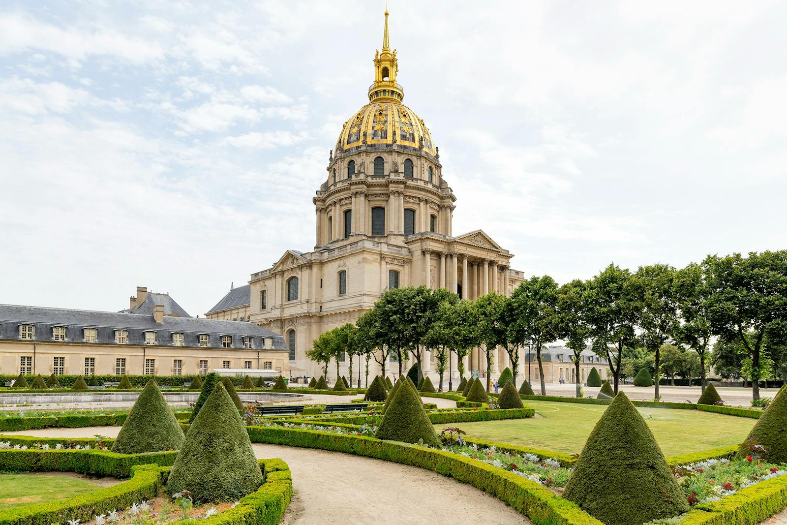 Vista del Musée de l'Armée e Tomba di Napoleone dai giardini